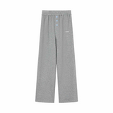 Solid Color Loose Sweat Pants