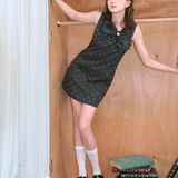 Main Ribbon Dot Dress