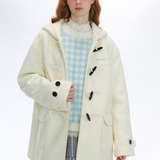 Hooded Duffle Wool Coat