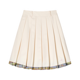 Contrast Balloon Midi Skirt