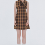 Main Ribbon Plaid Dress