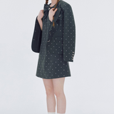 Ribbon Button Dot Jacket