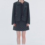 Ribbon Button Dot Jacket