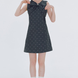 Main Ribbon Dot Dress