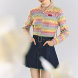 Colorful Bright Knit Cardigan