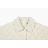 Milk Quilted Down Jacket
