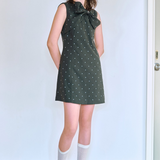 Main Ribbon Dot Dress