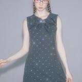 Main Ribbon Dot Dress