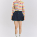 Colorful Bright Knit Cardigan