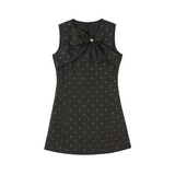 Main Ribbon Dot Dress