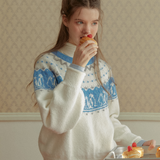 Nordic Penguin Design Sweater