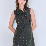 Main Ribbon Dot Dress