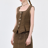 Stitch Design Brown Vest