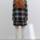 Plaid Spray Warm Jacket