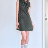 Main Ribbon Dot Dress