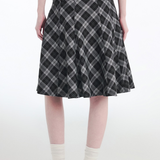 A-Line Mid Length Retro Skirt