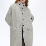 Light Stand Collar Coat