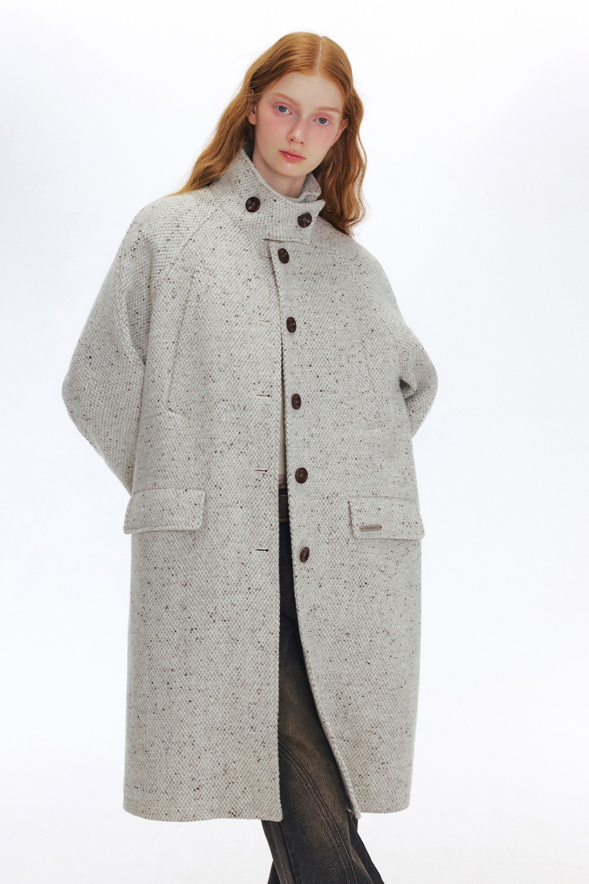 Light Stand Collar Coat