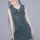 Main Ribbon Dot Dress