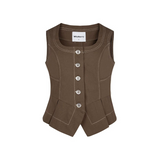 Stitch Design Brown Vest