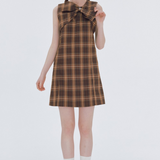 Main Ribbon Plaid Dress