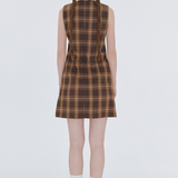 Main Ribbon Plaid Dress