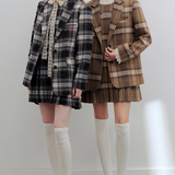 Plaid Spray Warm Jacket