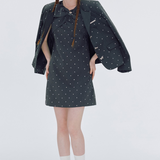 Main Ribbon Dot Dress