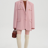 Classic Pink Suit Jacket