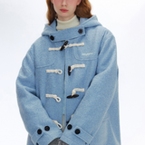 Hooded Duffle Wool Coat