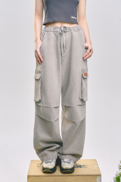 Loose Denim Cargo Pants