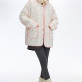 Contrast Color Quilted Cotton Jacket