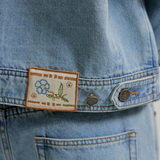 Flower Embroidery Denim Jacket