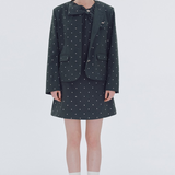 Ribbon Button Dot Jacket