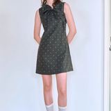 Main Ribbon Dot Dress