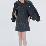 Ribbon Button Dot Jacket