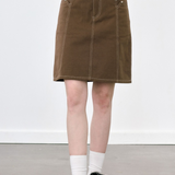 Stitch Design Brown Skirt