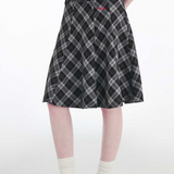 A-Line Mid Length Retro Skirt