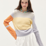 Flare Sleeve Color Sweater